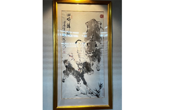 范增作品“牧童骑黄牛”